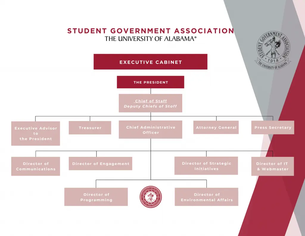 Executive Cabinet Structure. See the text version below.